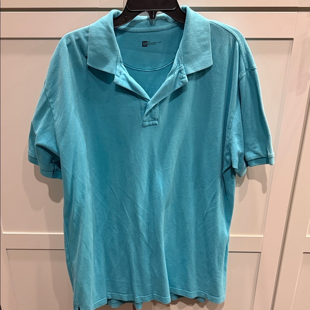 GAP Men's Aqua Polo Shirt